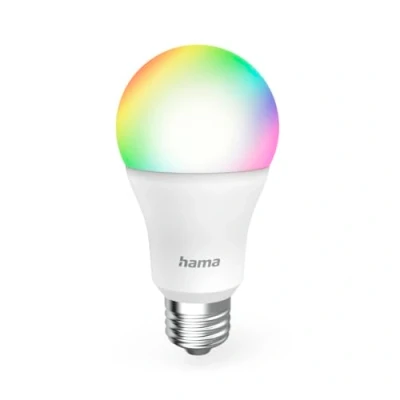 Imagen de Hama Bombilla conectada WIFI, LED E27 Multicolor RGB, 2700 6500K, Smart Intelligente, Matter, Alexa/Google Home, 9W, 806 lm, Regulable, comm. voc./appl