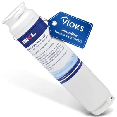 Imagen de VIOKS 1 Filtro de agua para frigorífico, repuesto Bosch Neff Ultra Clarity Siеmens 11034151 11028820 11032252 sistema Bypass &amp; Water Filter Cartridges