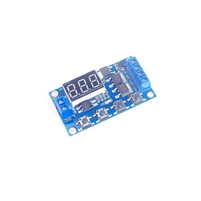 Imagen de ANGEEK DC 12V 24V Dual Mos Tube LED Digital Time Delay Relay Trigger Cycle Timer Switch Circuit Board Timing Control Module