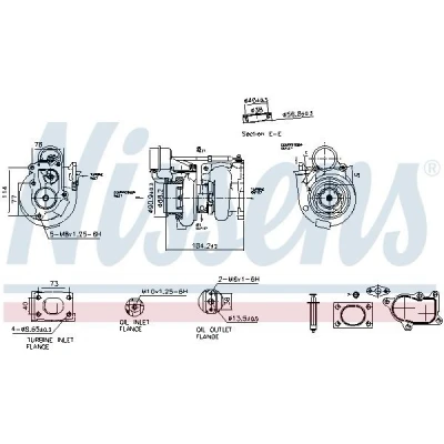 Imagen de NISSENS 93724 Turbocompresor de gases escape neumático