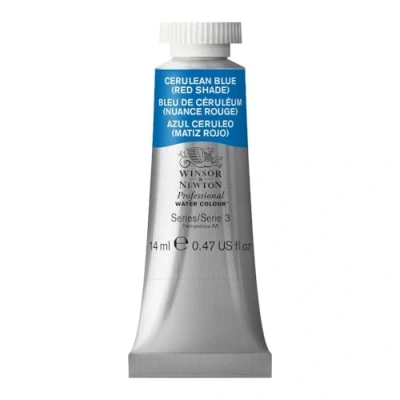 Imagen de Winsor &amp; Newton Acuarela Profesional Pintura de Acuarela, Alta Luminosidad, Resistente a la Luz, Calidad Archivo, Tubo 14 ML, Color Azul Cerúleo (Matiz Rojo)