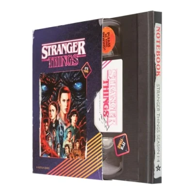 Imagen de Grupo Erik Cuaderno Stranger Things VHS A5 tapa dura punteado, bullet journal Bloc de notas Libreta hojas blancas merchandising