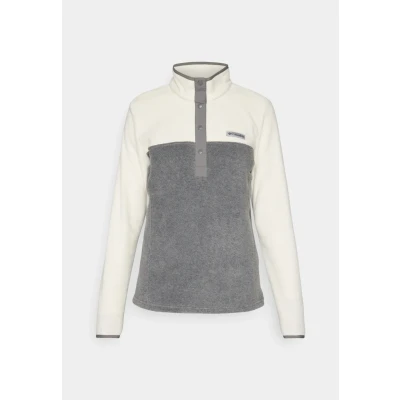 Imagen de Columbia Benton SPRINGS 1/2 SNAP PULL OVER Forro polar, Mujer, Talla: XS, City grey heather/chalk