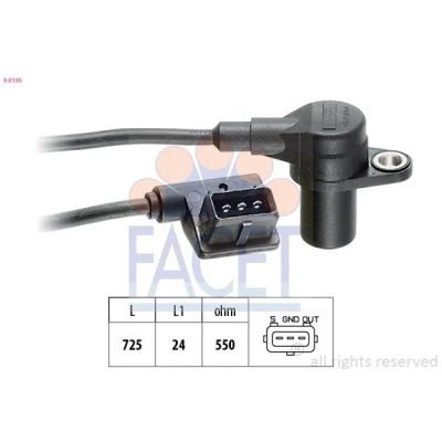 Imagen de FACET 9.0130 Sensor de Cigueñal Made in Italy OE Equivalent BMW: 3 Berlina, Coupé, 5 Berlina