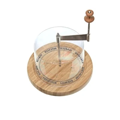 Imagen de Bistrot CMKD3160 Quesera C/Tapa Tete DE MOINE, Madera, Beige, 18.3 x 24.7 cm