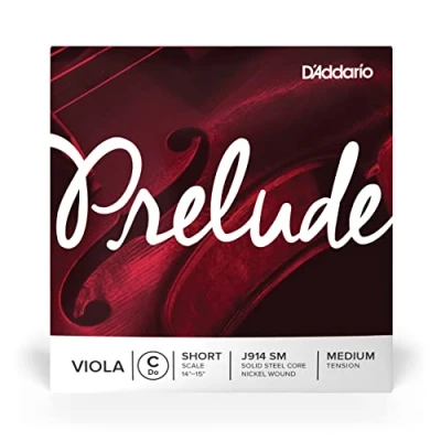 Imagen de D&#039;Addario J914 SM Prelude Short Scale Medium Tension Single C String for Viola