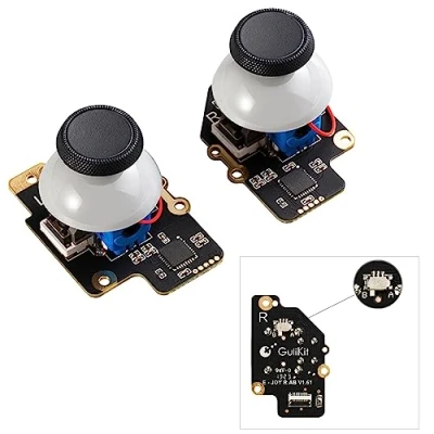 Imagen de AKNES GULIKit Joysticks Electromagnéticos para Steam Deck (Tipo A y B),Joysticks con Sensor de Efecto Hall Izquierdo/Derecho (Sin Deriva) Accesorios Repuesto No Necesita Soldadura