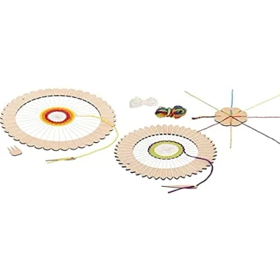 Imagen de GOKI Juego de artesanía Telar Redondo y Flor para Tejer No Aplica, Multicolor (58685)
