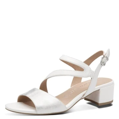 Imagen de Marco Tozzi WITH MID SIZE HEEL Sandalias, Mujer, Talla: 39, White comb Zapatos