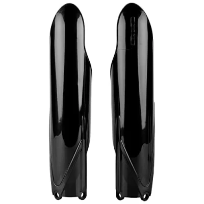 Imagen de POLISPORT 8352000002 Juego de protectores horquilla fabricado en polipropileno resistente a los impactos sin herrajes compatible con motocicletas Yamaha color negro
