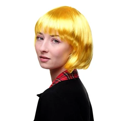 Imagen de WIG ME UP Peluca corte BOB, amarilla, Disco, GO girl. PW0114 PC15