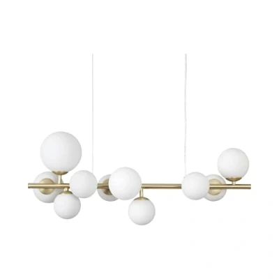 Imagen de Ideallux Ideal Lux Perlage colgante longitud 81cm latón/blanco
