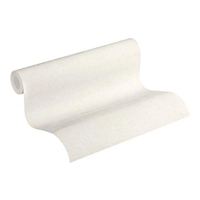 Imagen de Papel pintado Liso New Walls Uni A.S. Création tejido no 10.05 m x 0.53 Crema Fabricado en Alemania 374307 37430 7