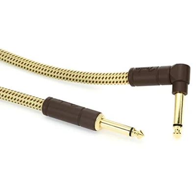 Imagen de Fender Deluxe Series Cable con conectores tweed angled (7,5 m)