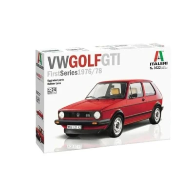 Imagen de Italeri 3622S 1:24 VW Golf GTI Rabbit, maqueta, construcción, bricolaje, afición, pegado, juego de plástico detallado, sin barnizar, tamaño mediano