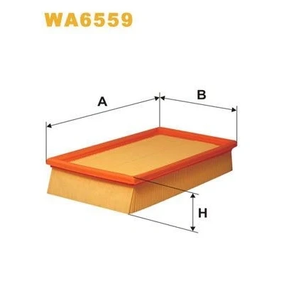 Imagen de WIX FILTERS WA6559 Filtro de aire 57 160 282 Cartucho filtrante SAAB: 9 3 Hatchback, Cabrio, 900 II Coupé