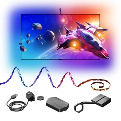 Imagen de Nanoleaf 4D V2 Kit Espejo de Pantalla + Tira Luz Para televisores y monitores hasta 65&quot;