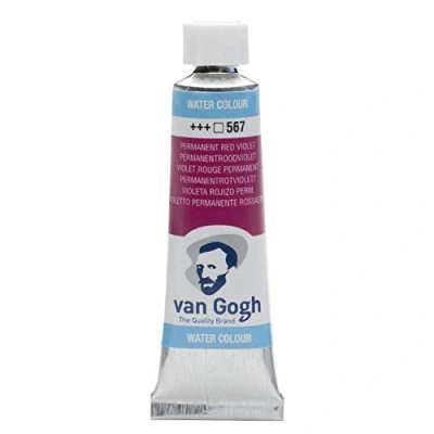 Imagen de 10 ml pintura de acuarela Van Gogh permanente rojo violet