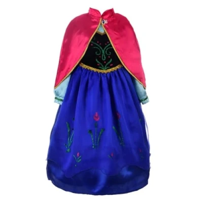 Imagen de Lito Angels Vestido de Princesa Anna con Capa Disfraz Reino del Hielo para Niñas Pequeñas Talla 2 3 años