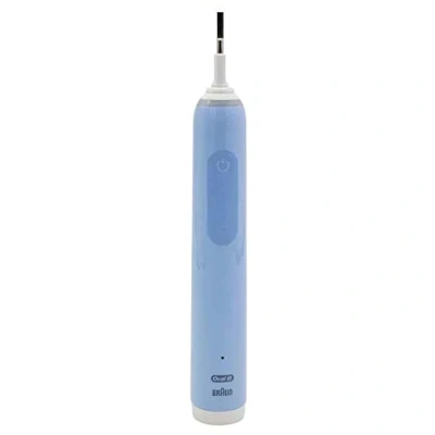 Imagen de Oral B Pro 3 3000 Cepillo de dientes eléctrico con modos limpieza y control visual presión 360 para el cuidado dental, 2 cepillos pinza, diseñado por marrón, azul