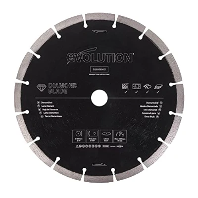 Imagen de Evolution Hoja de diamante 230 mm D230SEG CS Evolution. Borde segmentado para cortar mampostería, como ladrillo, hormigón reforzado y piedra