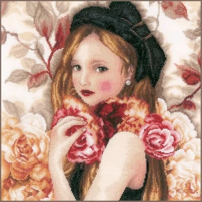 Imagen de LANARTE Kit de Punto Cruz, Cotton, Colores Variados, ca. 32 x cm / 12,8&quot;