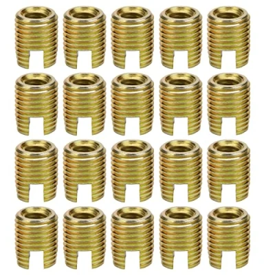 Imagen de Akozon Tornillo Inserto Inserciones De Rosca Autorroscantes, 20Pcs 302 Acero Al Carbono Reparación Accesorios(Inner M8*1.25 Outer M12*1.5)
