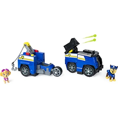 Imagen de PAW Patrol Chase Split Second 2 en 1 Transforming Police Cruiser Vehículo con Figuras coleccionables