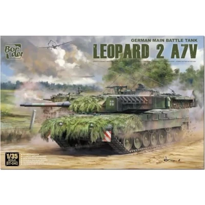 Imagen de Border Modelo BT 040 Leopard 2 A7V German Main Battle Tank Escala 1:35 Maqueta de plástico del ejército alemán