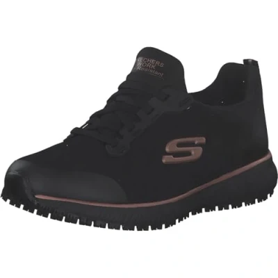 Imagen de Skechers Squad Sr, Zapatillas Mujer, Black Rose Gold, 38.5 EU