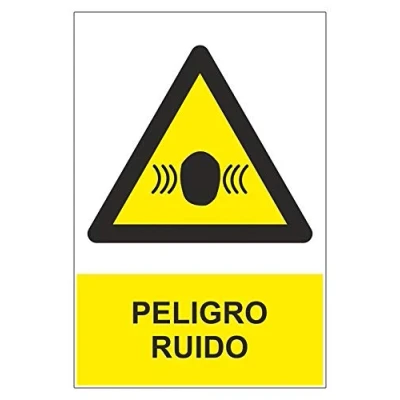 Imagen de Becral® Señal PELIGRO RUIDO de tamaño 210X300mm material PVC0,7mm (ref.RD30012)