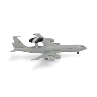 Imagen de herpa 536912 Boeing E 3D Sentry AEW.1 No. 8 Squadron RAF Waddington ZH101 1:500 Scale Miniature Collectible Model Without Base Metal Grey Small