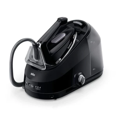 Imagen de Braun CareStyle 5 IS5249BK, Plancha de Vapor con Tecnología FreeGlide 3D, 150 g/min Vapor, Calentamiento Rápido, iCareMode, Planchado Vertical, Anti Goteo, Tanque Agua Desmontable 2L, 2400W, Negro