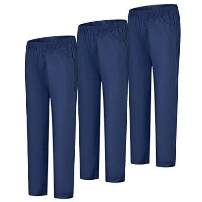 Imagen de MISEMIYA Pack 3 Pcs PANTALÓN Sanitario Unisex Uniforme Uniformes MEDICOS DE Trabajo 3XL, Azul Marino 21