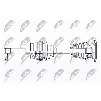 Imagen de NTY NPW NS 084 Árbol de transmisión Eje delantero, izquierda, derecha 521 NISSAN: TERRANO 2
