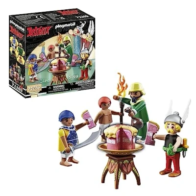 Imagen de PLAYMOBIL Asterix 71269 Paletabis y la Tarta envenenada, el catador de Cleopatra Paletabis, Juguete para niños a Partir 5 años