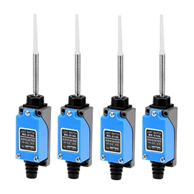Imagen de GUUZI 4 piezas ME 8166 Interruptor de Límite Momentáneo Resorte en Espiral Flexible 1NC + 1NO 0 250V/5A