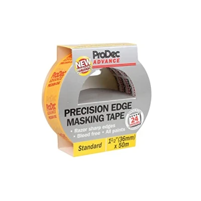 Imagen de Cinta de carrocero con borde precisión avanzada ProDec ATMT002 36 mm, color amarillo