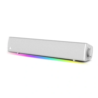 Imagen de CREATIVE Sound Blaster GS3 (Blanco) Barra de Sonido compacta para Juegos con RGB y SuperWide Technology, Alimentación vía USB, Bluetooth 5.4