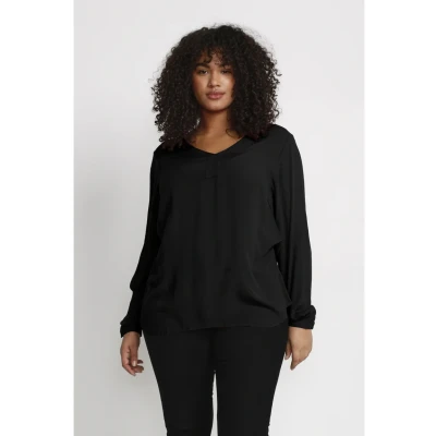 Imagen de Kaffe Curve Blouse Blusa, Mujer, Talla: 44, Black deep