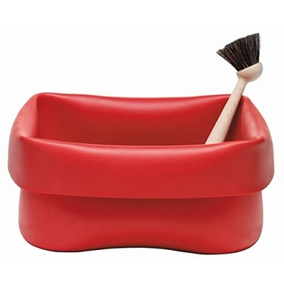 Imagen de Normann Copenhagen Cisterna de goma con cepillo para fregar, color rojo