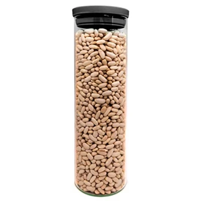 Imagen de NERTHUS FIH 658 Recipiente Redondo 1500 ml, Caja de conservación Alimentos Cristal, Libre BPA, Cierre facil, Bote hermético