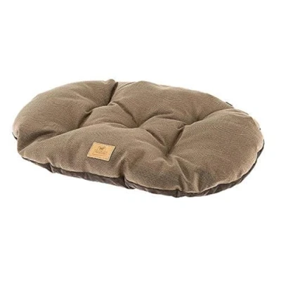 Imagen de Ferplast Cojín Para Perros Y Gatos Stuart 45/2, Doble Cara, Tweed Suave Terciopelo, Lavable, Marrón, XS