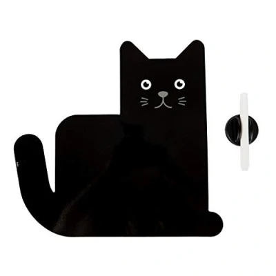 Imagen de Balvi Pizarra Nevera magnética Meow Color Negro Soporte de Planificación Ideal para recordatorios, li