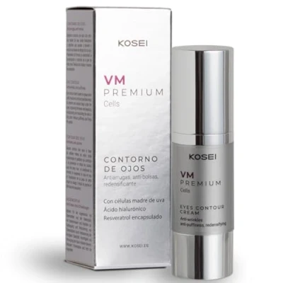 Imagen de KOSEI Contorno de Ojos Efecto Lifting 30ml Antiojeras con Ácido Hialurónico Reduce las Ojeras y Bolsas Crema Mujer Hombre Disminuye la Hinchazón el Aspecto Cansado