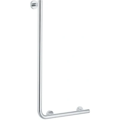 Imagen de Tiger Boston Comfort &amp; Safety Asidero de baño izquierdo 90º Acero inoxidable pulido, 42.6 x 70 7 cm