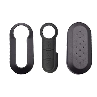 Imagen de SALPIE Carcasa para Llave Coche Accesorios De Repuesto y Funda con Mando A Distancia 3 Botones Compatible Fiat 500 Punto Panda Doblò Fiorino Stilo Lancia Citroen Peugeot