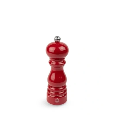 Imagen de PEUGEOT Paris u&#039;Select Molinillo de pimienta (18 cm, 6 ajustes molienda, madera certificada PEFC, fabricado en Francia), color rojo