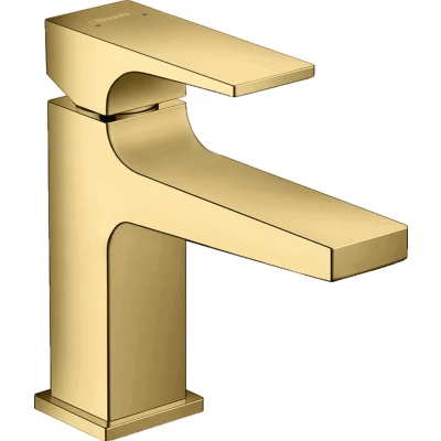 Imagen de hansgrohe Metropol 32500990 Grifo monomando para lavabo (100 cm, con palanca lavabos desagüe push abierto, acabado en oro pulido)