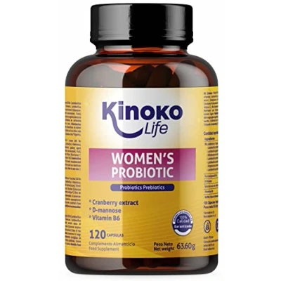 Imagen de Probioticos mujer Flora Intima (4 en1) 100 Billones 120 capsulas y Prebioticos Intestinales. e Infección orina mujer. Sin Gluten. No GMO